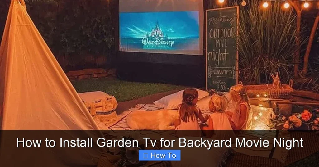 How to Install Garden Tv for Backyard Movie Night