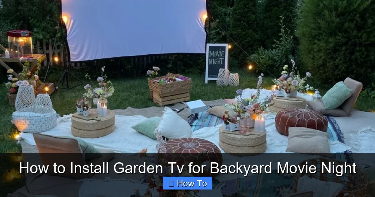 How to Install Garden Tv for Backyard Movie Night