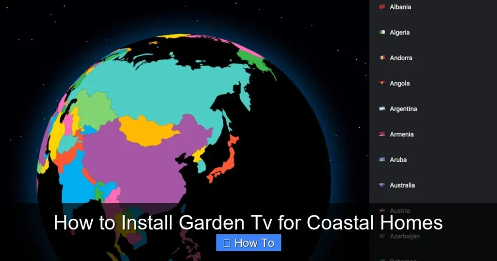 How to Install Garden Tv for Coastal Homes