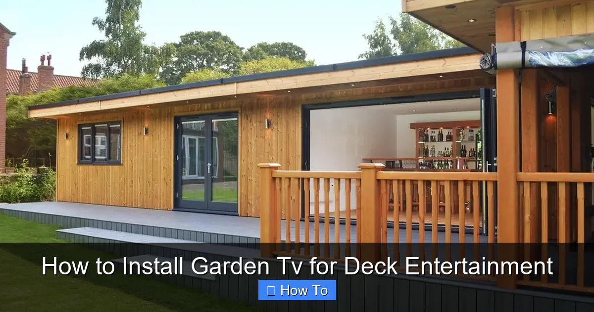 How to Install Garden Tv for Deck Entertainment