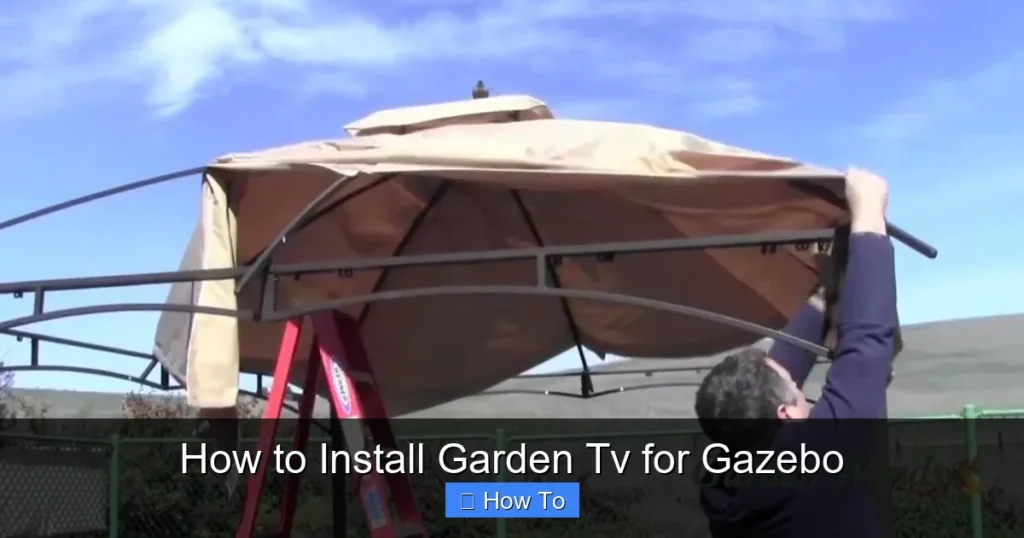 How to Install Garden Tv for Gazebo