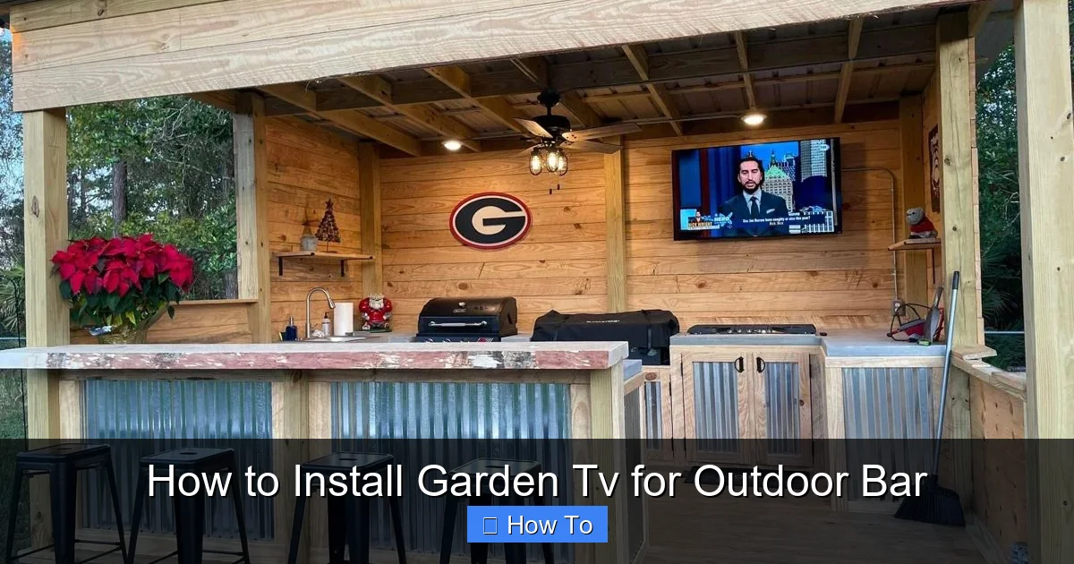 How to Install Garden Tv for Outdoor Bar