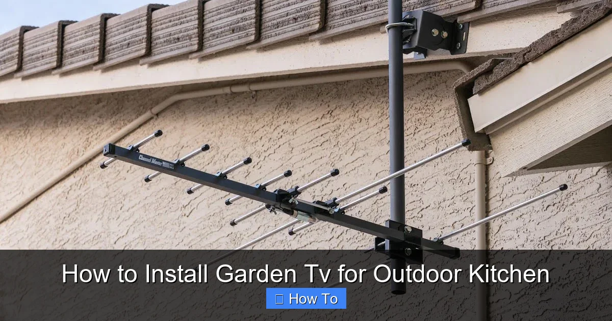 How to Install Garden Tv for Outdoor Kitchen