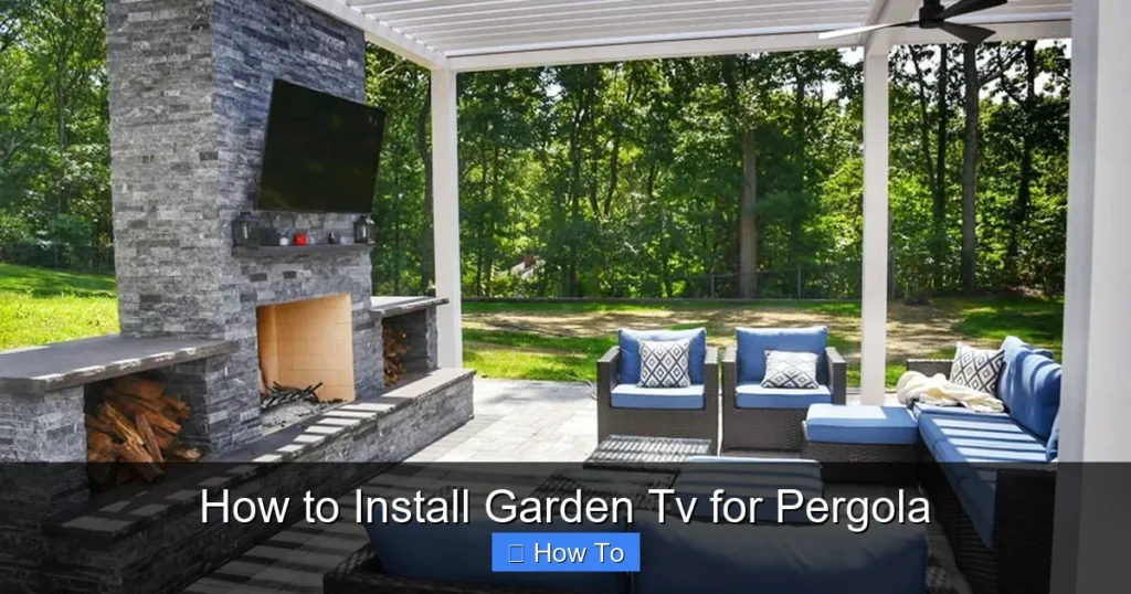 How to Install Garden Tv for Pergola