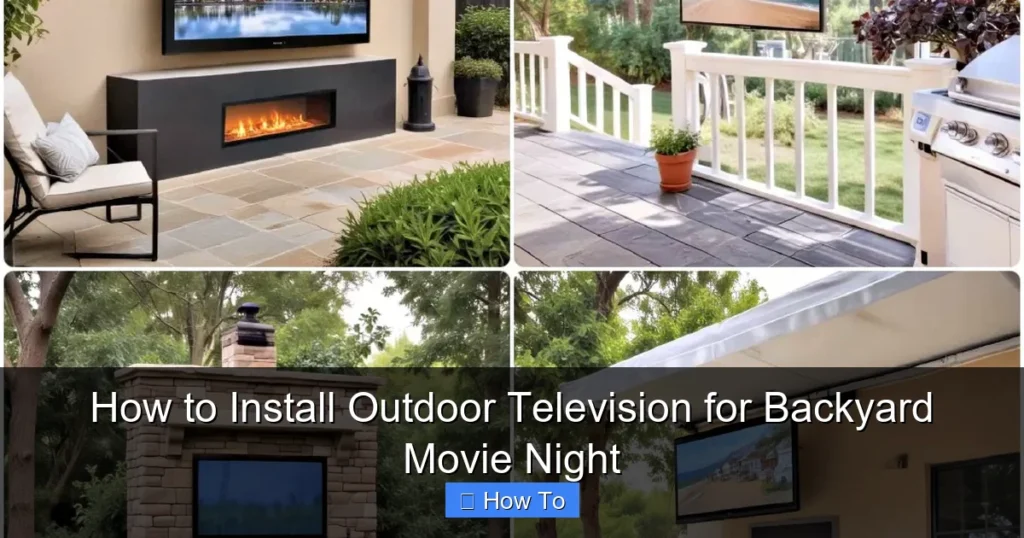 How to Install Outdoor Television for Backyard Movie Night