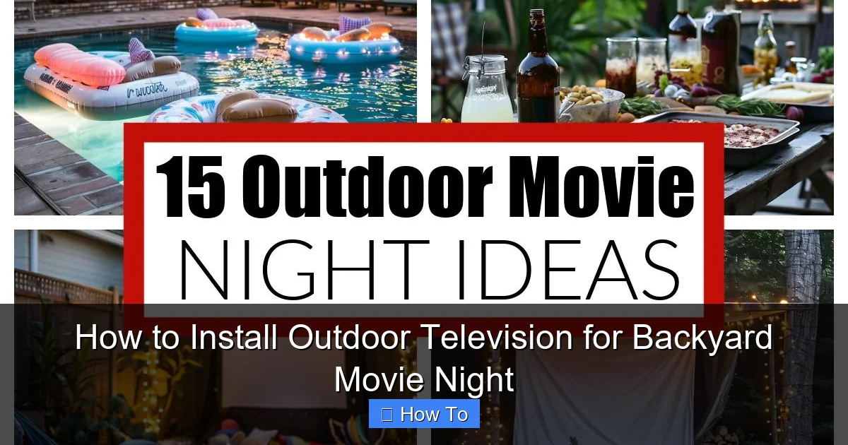 How to Install Outdoor Television for Backyard Movie Night