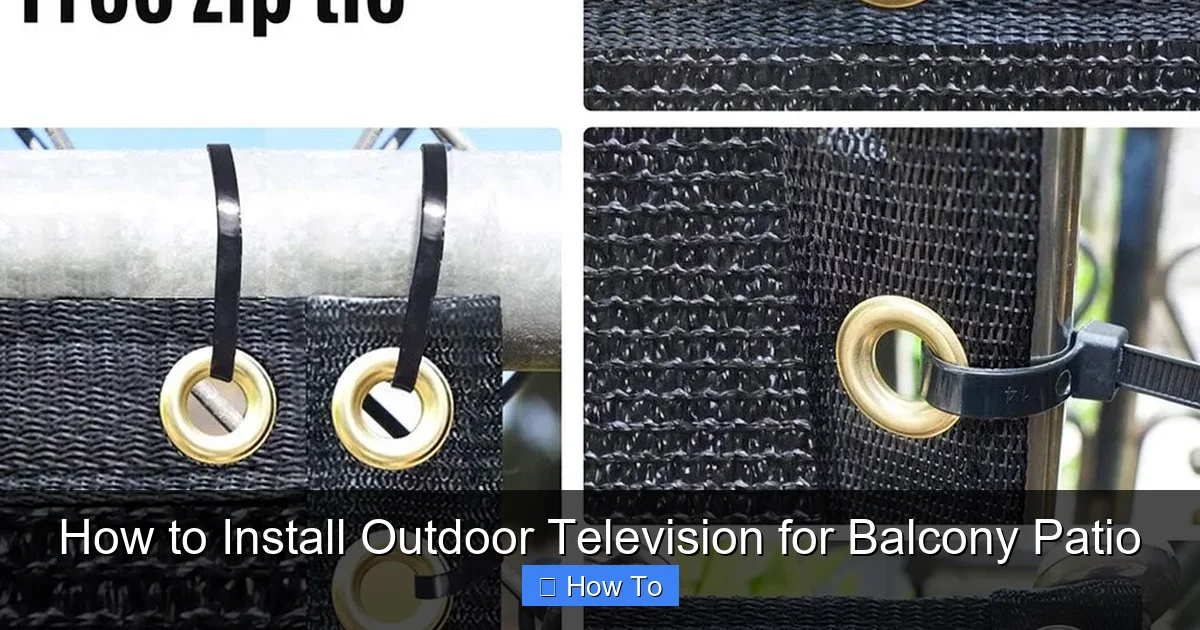 How to Install Outdoor Television for Balcony Patio
