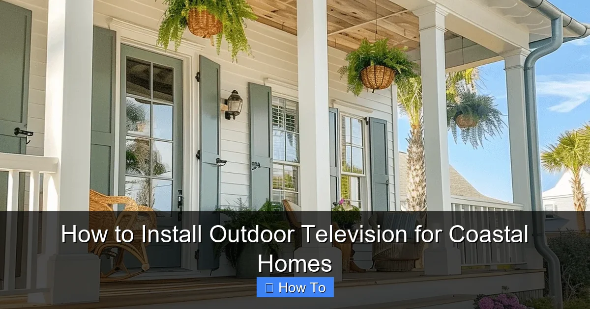 How to Install Outdoor Television for Coastal Homes
