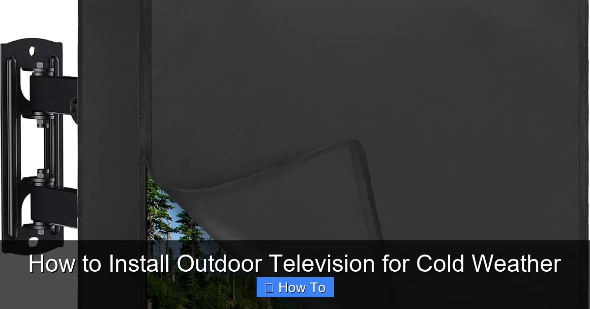 How to Install Outdoor Television for Cold Weather