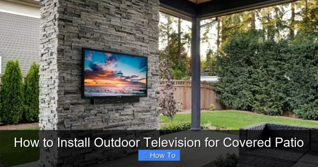 How to Install Outdoor Television for Covered Patio