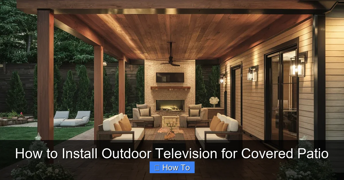 How to Install Outdoor Television for Covered Patio