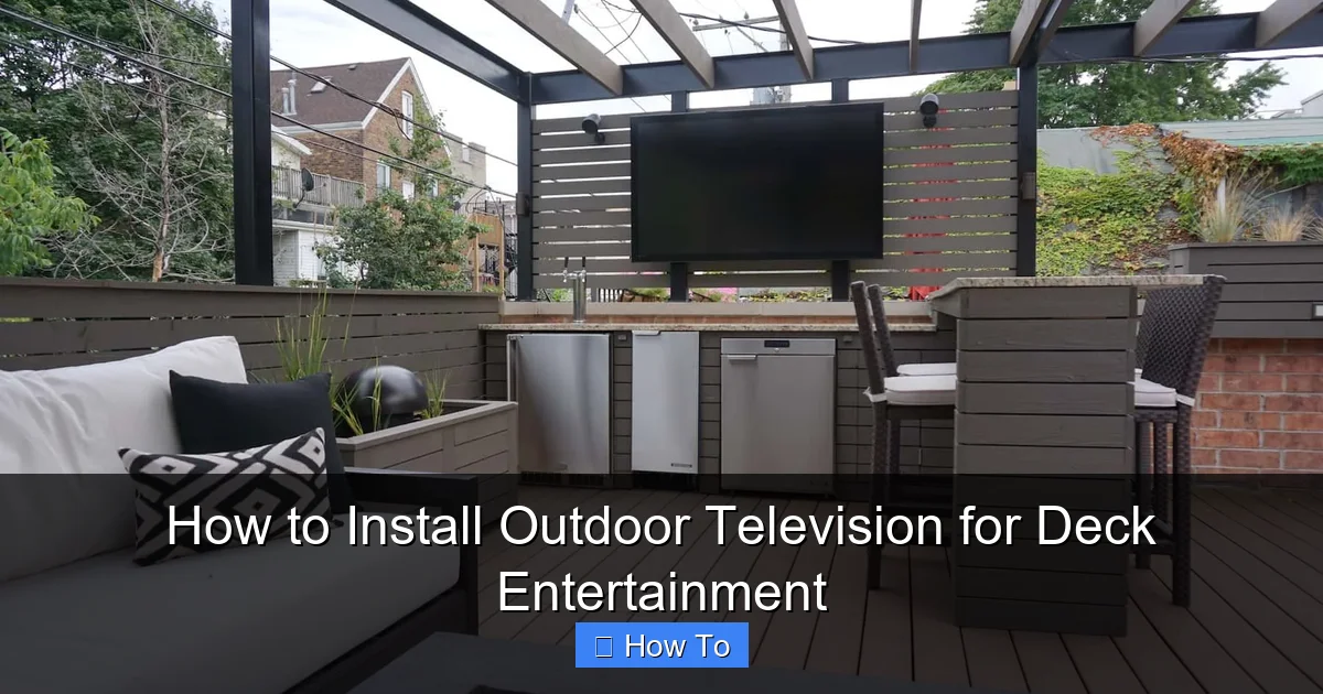 How to Install Outdoor Television for Deck Entertainment