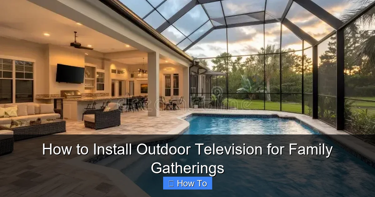 How to Install Outdoor Television for Family Gatherings