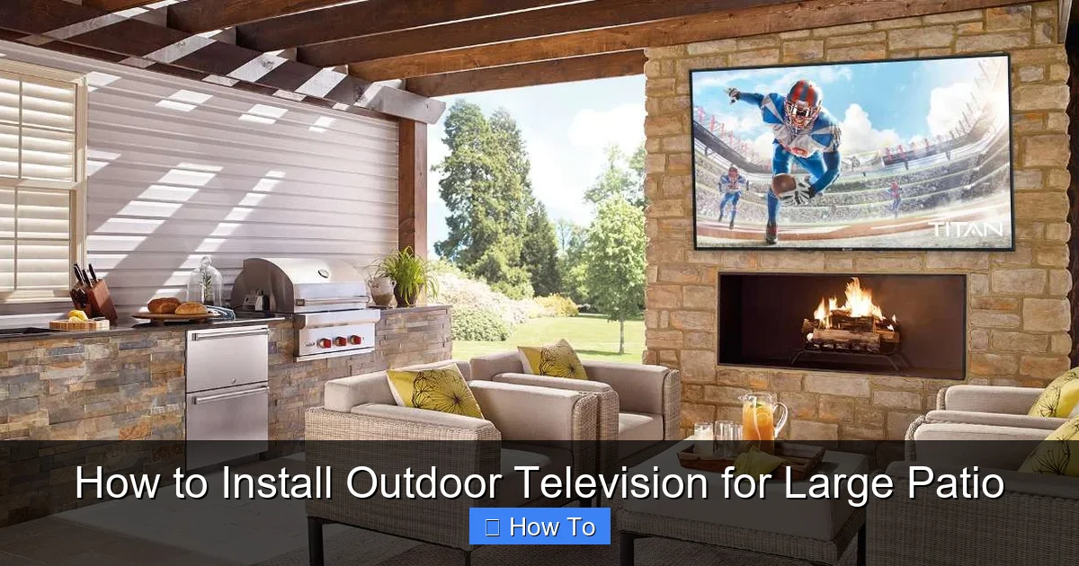 How to Install Outdoor Television for Large Patio