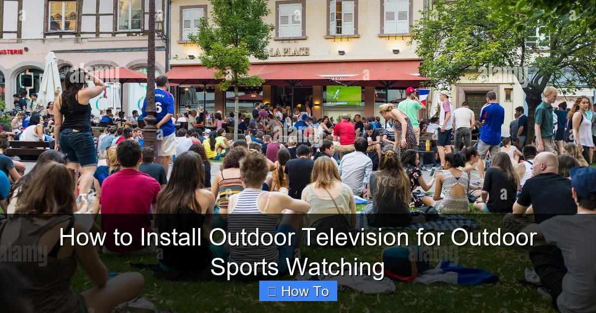 How to Install Outdoor Television for Outdoor Sports Watching