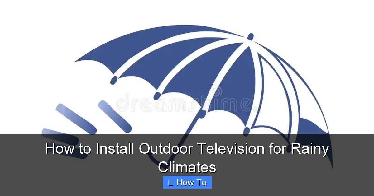 How to Install Outdoor Television for Rainy Climates