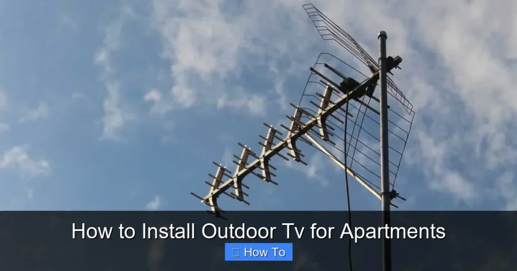 How to Install Outdoor Tv for Apartments