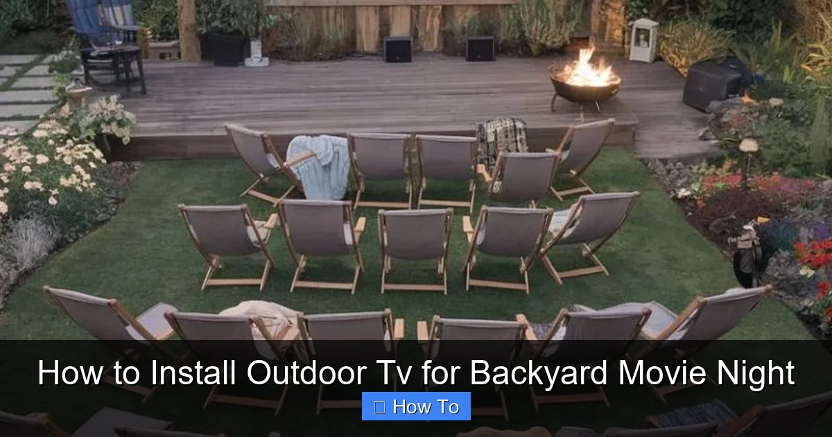 How to Install Outdoor Tv for Backyard Movie Night