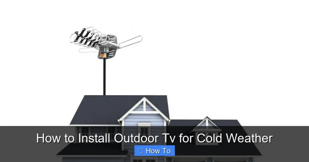 How to Install Outdoor Tv for Cold Weather