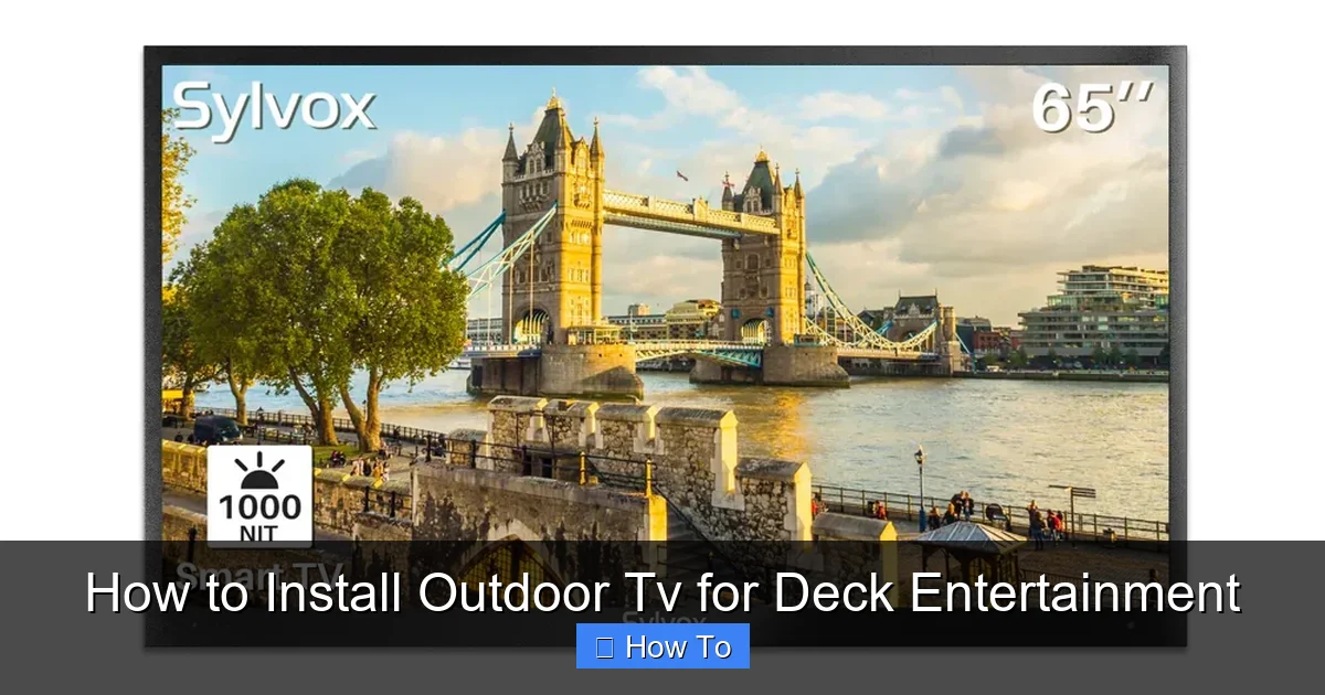 How to Install Outdoor Tv for Deck Entertainment