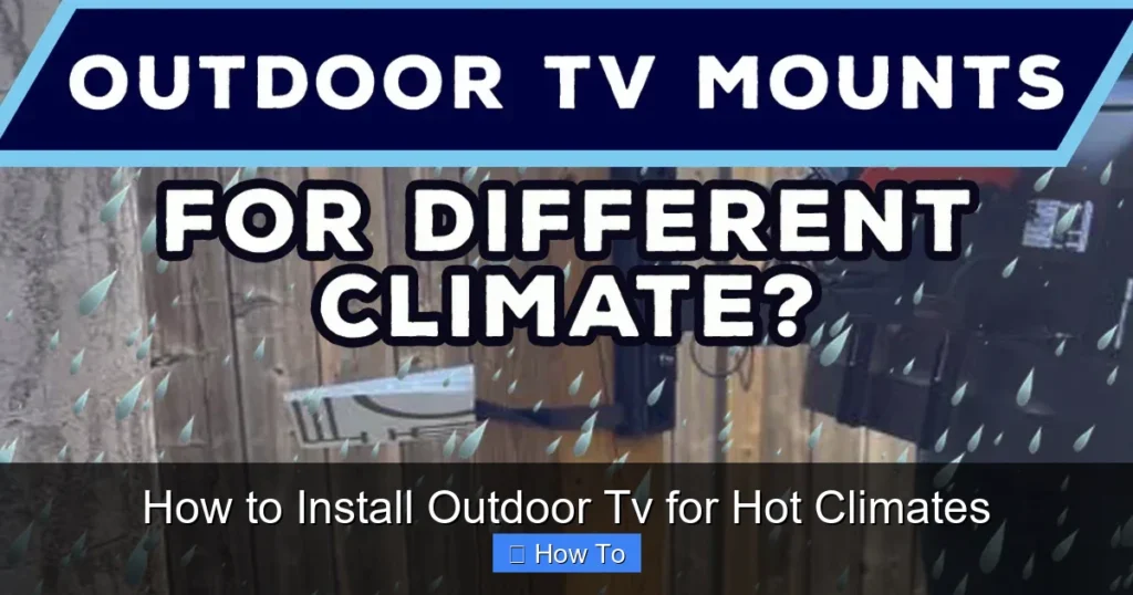 How to Install Outdoor Tv for Hot Climates