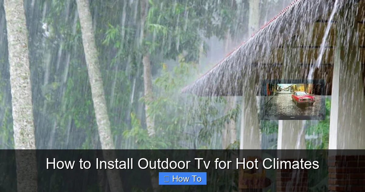 How to Install Outdoor Tv for Hot Climates