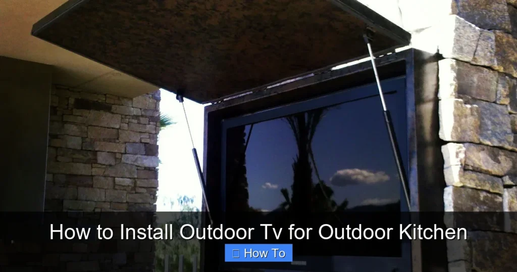 How to Install Outdoor Tv for Outdoor Kitchen