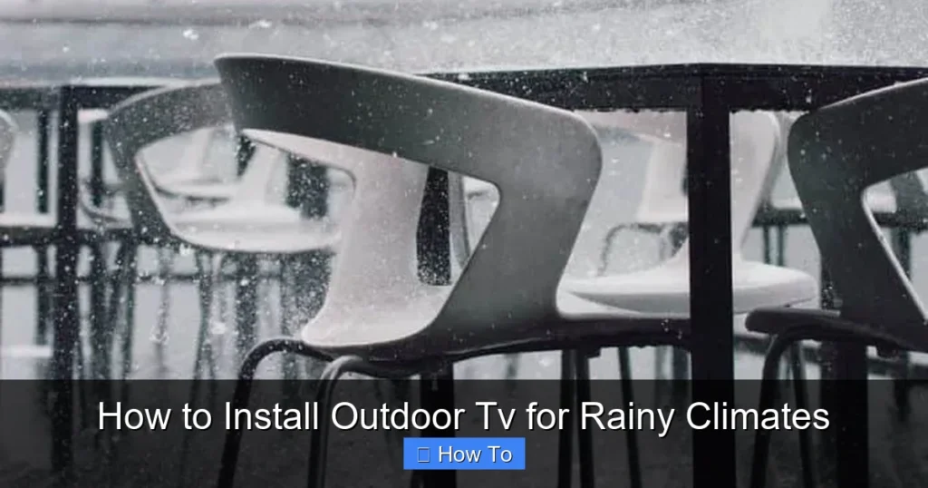 How to Install Outdoor Tv for Rainy Climates