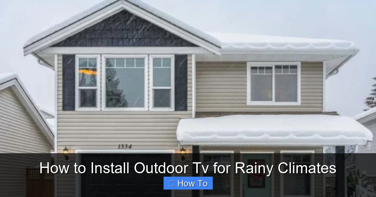 How to Install Outdoor Tv for Rainy Climates