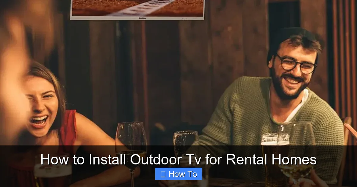 How to Install Outdoor Tv for Rental Homes