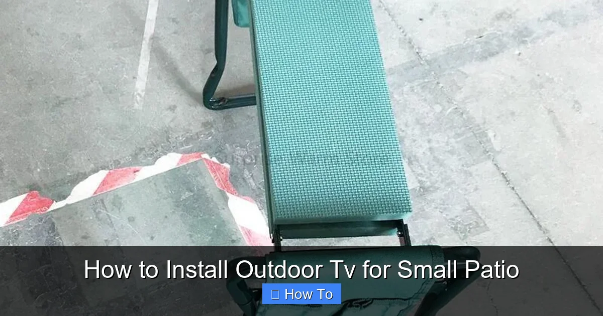 How to Install Outdoor Tv for Small Patio