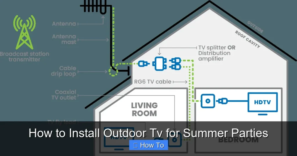 How to Install Outdoor Tv for Summer Parties