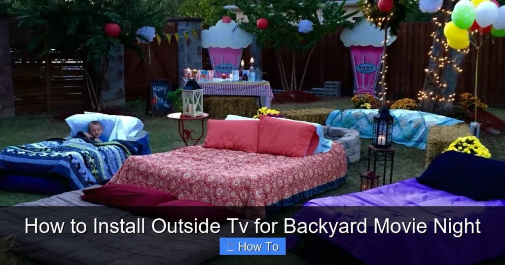 How to Install Outside Tv for Backyard Movie Night
