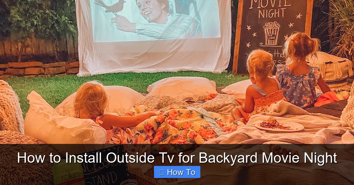 How to Install Outside Tv for Backyard Movie Night
