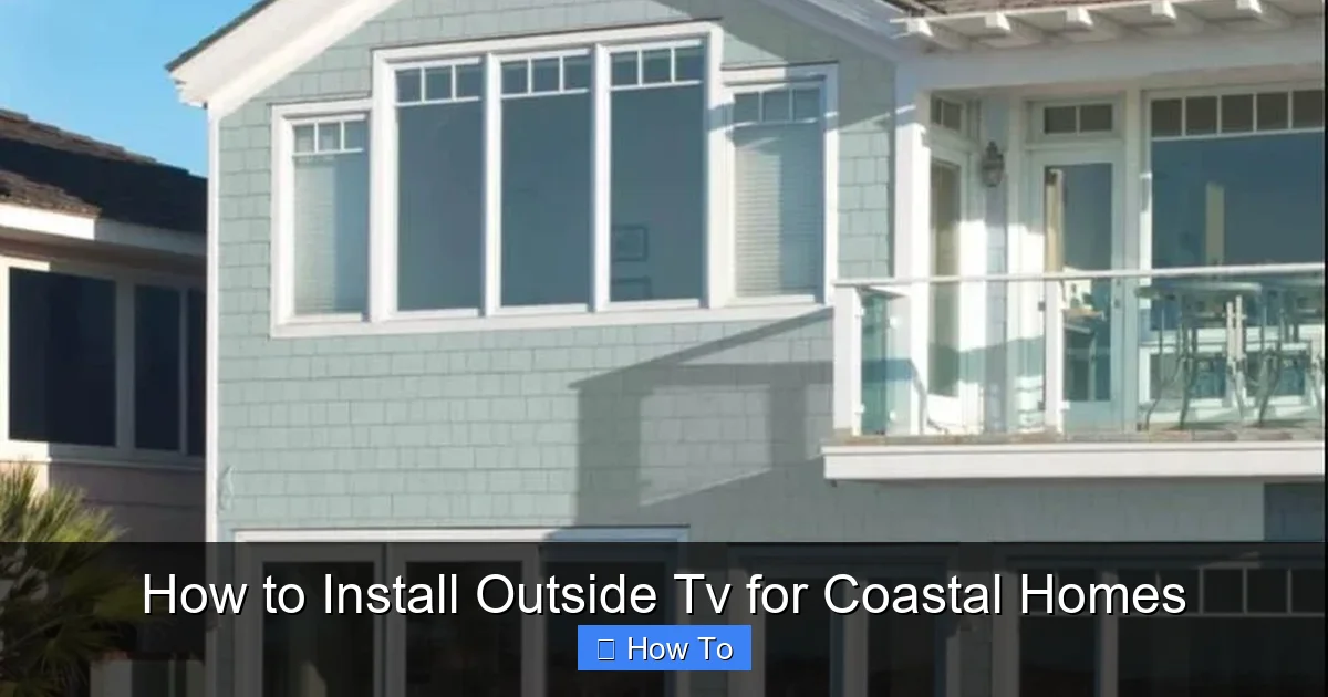 How to Install Outside Tv for Coastal Homes