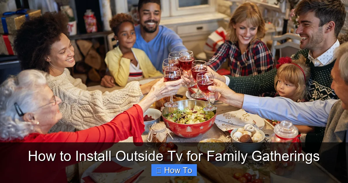 How to Install Outside Tv for Family Gatherings