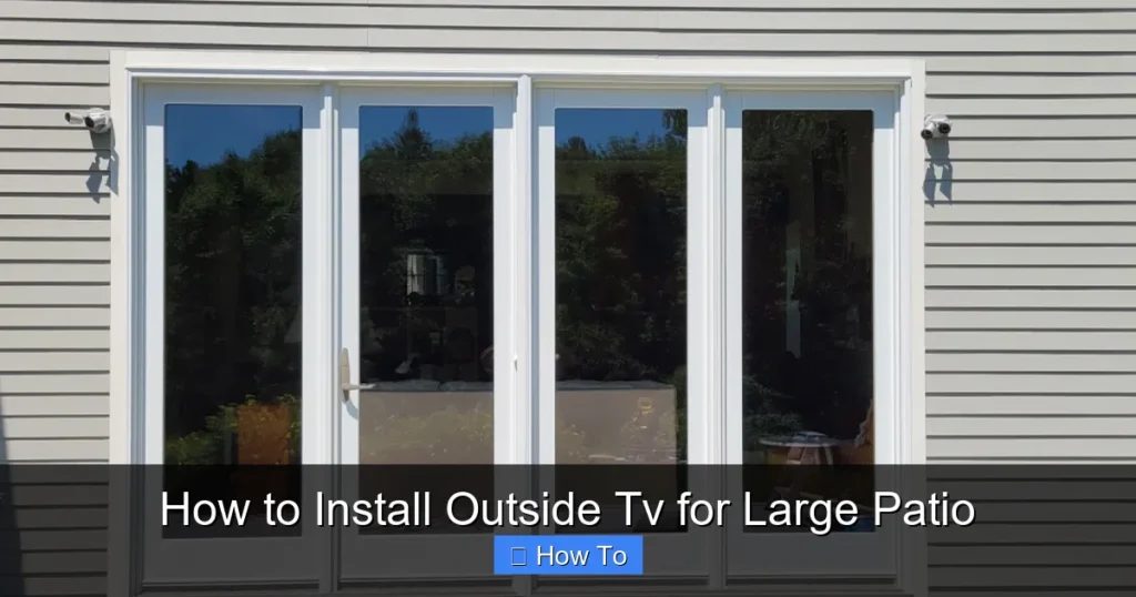 How to Install Outside Tv for Large Patio