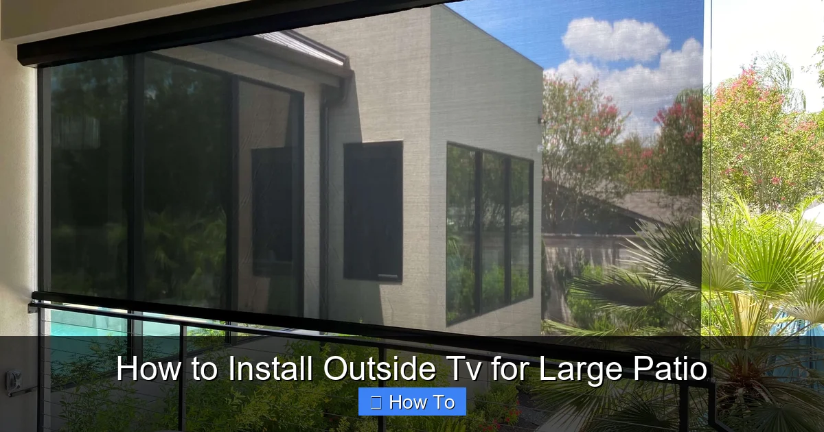 How to Install Outside Tv for Large Patio