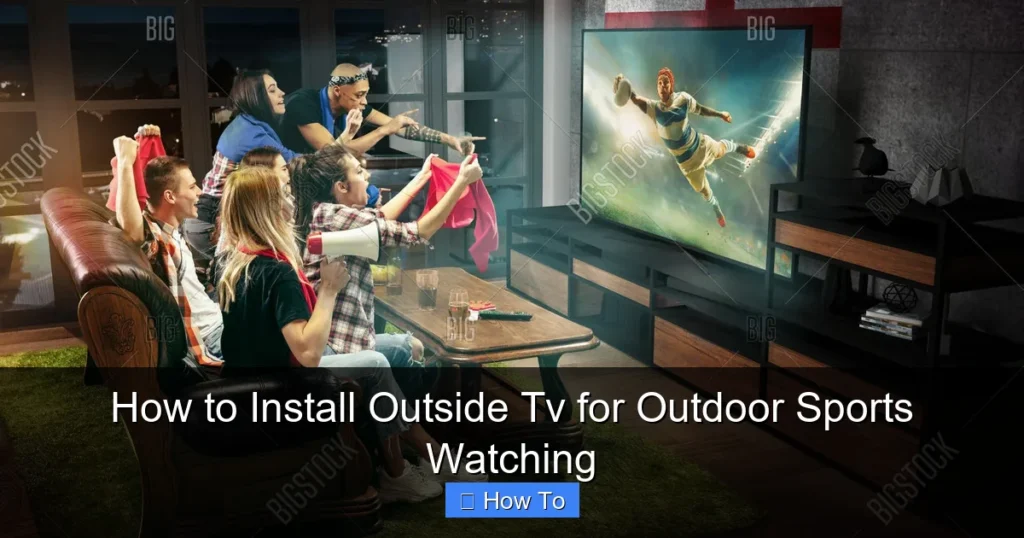 How to Install Outside Tv for Outdoor Sports Watching