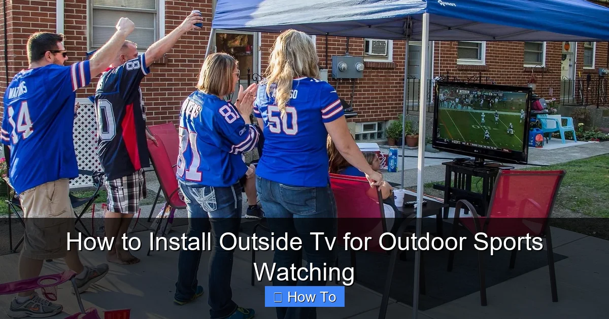 How to Install Outside Tv for Outdoor Sports Watching