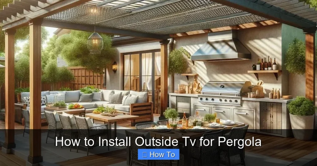 How to Install Outside Tv for Pergola