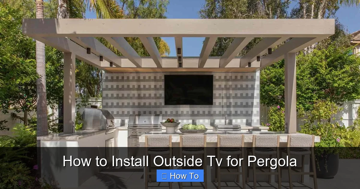 How to Install Outside Tv for Pergola