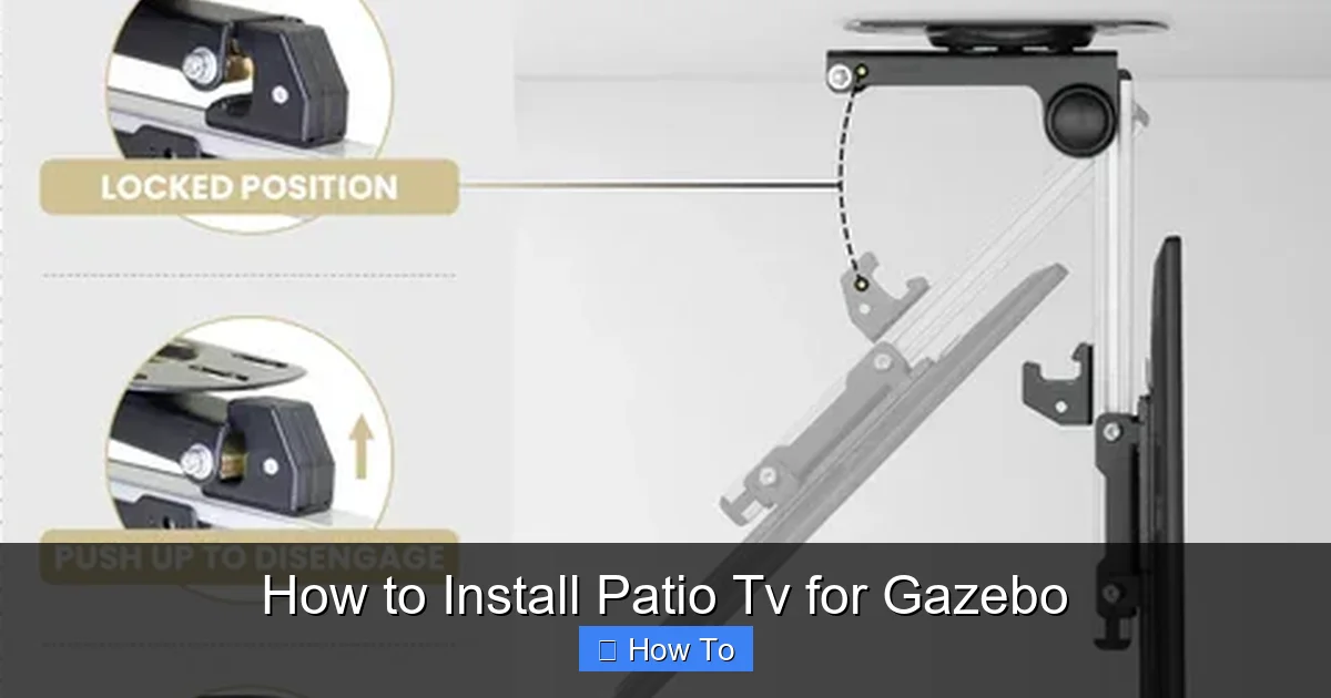 How to Install Patio Tv for Gazebo