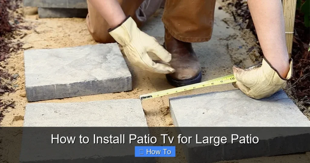 How to Install Patio Tv for Large Patio