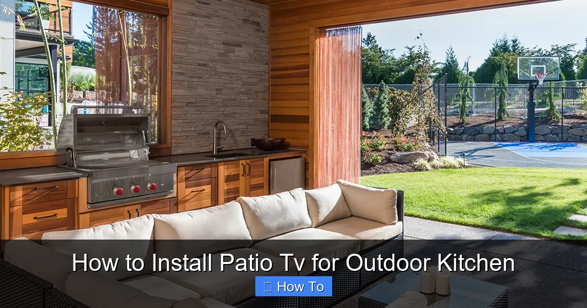 How to Install Patio Tv for Outdoor Kitchen