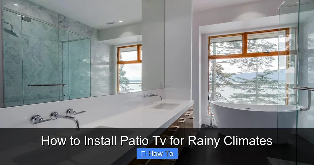 How to Install Patio Tv for Rainy Climates