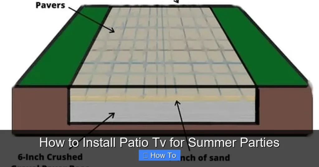 How to Install Patio Tv for Summer Parties