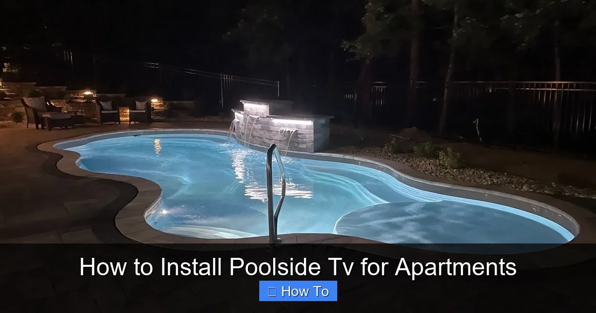 How to Install Poolside Tv for Apartments