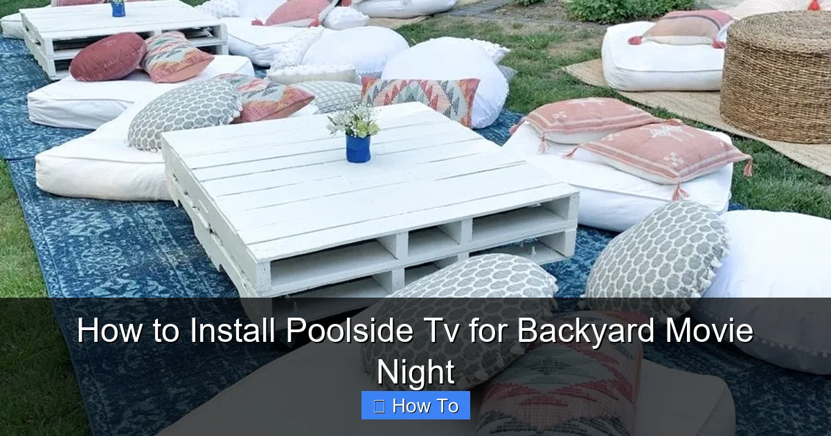 How to Install Poolside Tv for Backyard Movie Night